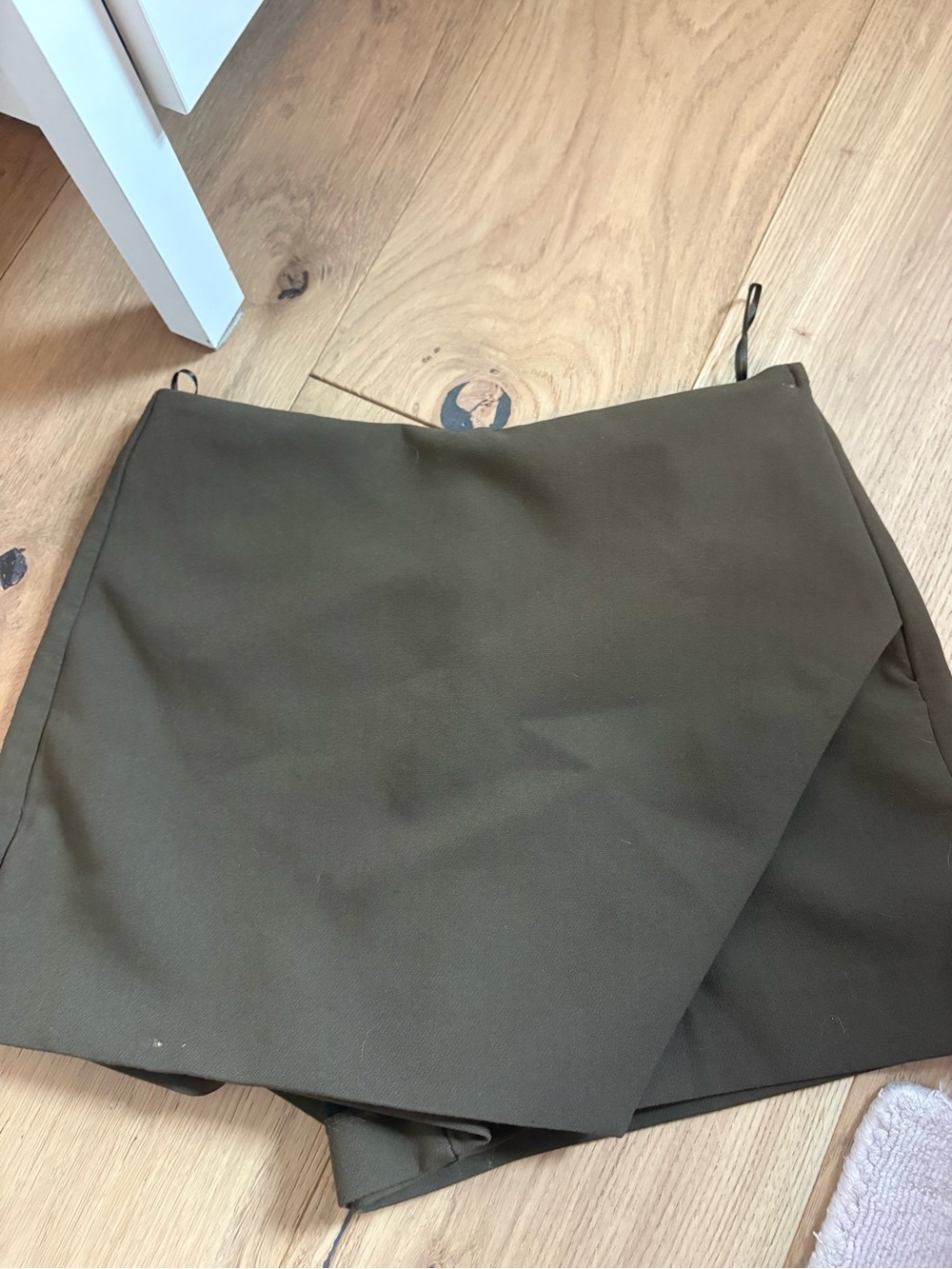 Zara brown olive mini skort